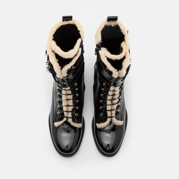 New KURT GEIGER LONDON Women's Serena Block Heel Black Boots 11 US/42 EU New - Picture 4 of 14